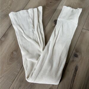 T.J.Maxx Cream Ribbed Leggings